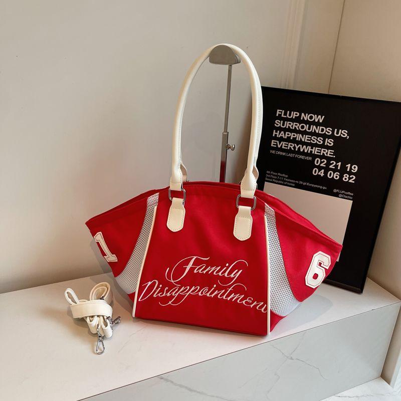 

Women s Casual Easiest for Match Crossbody Bag Satchel Nylon Cloth Red