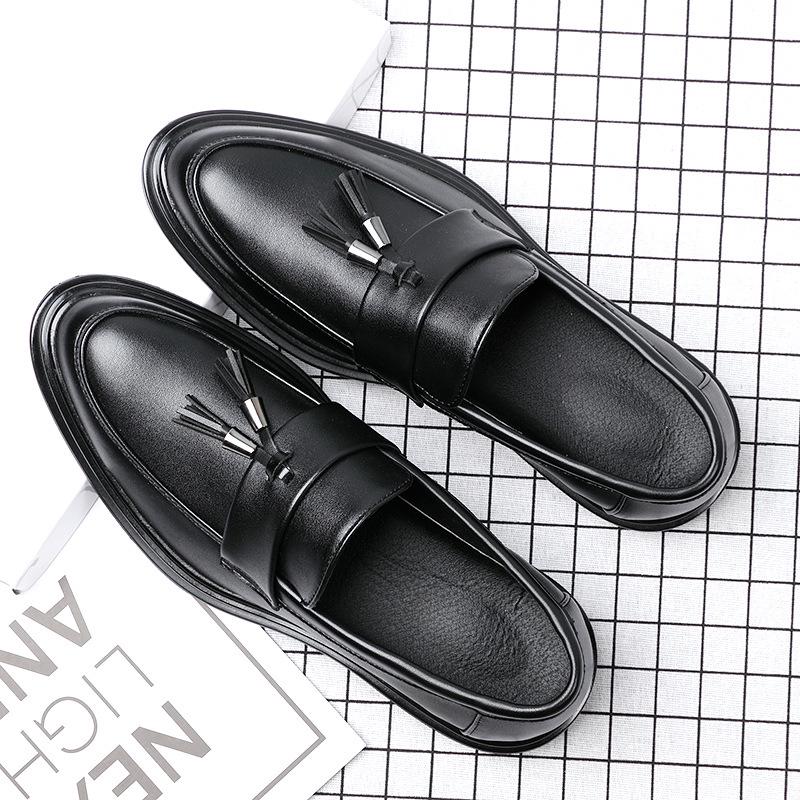 Fashion Autumn Men Shoes Leather Men Dress Shoes Luxury Men's Business Oxfords Classic Gentleman Shoes 2025