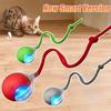 Cat Interactive Ball Toy Automatic Rolling Ball Faux Tail Rechargeable Smart Pet Electric Toy Dog Cat Training Imitate Mouse