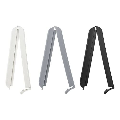 &NE Food Bag Clips, Large, nikii, White, Gray, Black, Set of 3, 2cm Wide x 9cm Deep x 1.1cm High, Large, Bag Holders, Multi-Purpose, Food Preservation