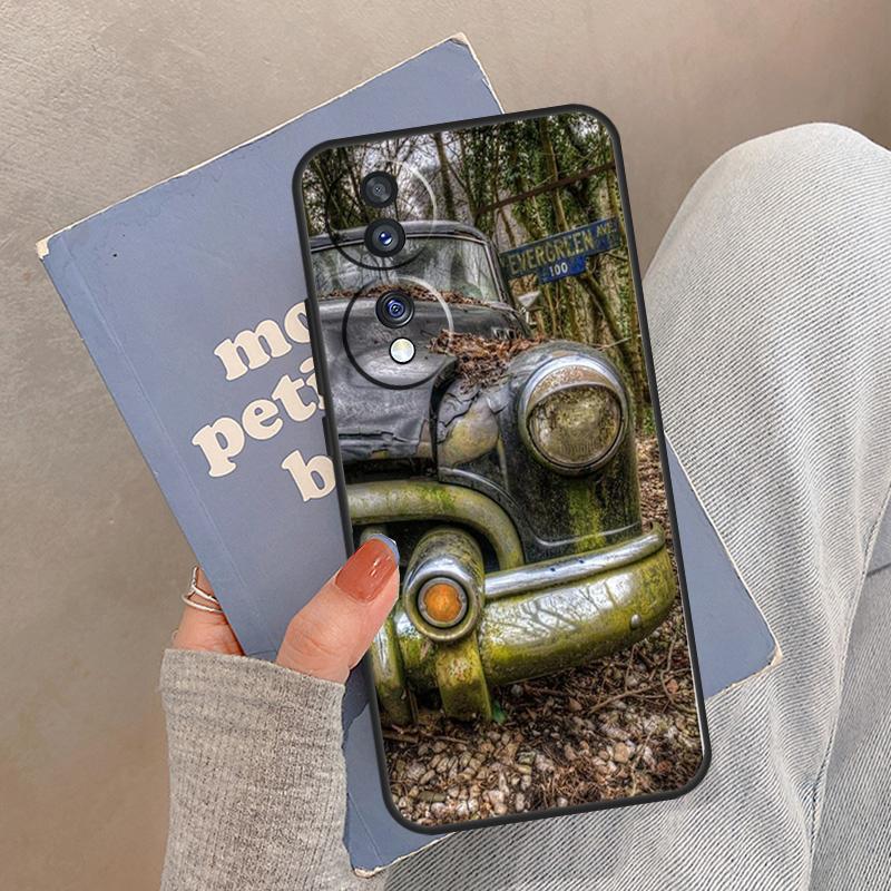 Old Retro Tractors Car Case For Honor Magic 5 6 7 8 Pro Cover For Honor 200 400 Lite 50 70 90 X8a X8b X9a X9b X9c
