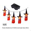 Hanging Lighted Glowing Ghost Garden Lawn Window Porch Halloween Decorations