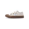Fabric Simple Versatile Casual Comfortable Velcro Durable Low-Top Canvas Shoes Kids Sneaker Brown A11772C