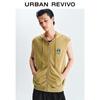 UR 2025 Men's Casual Color-Block Print Hooded Vest