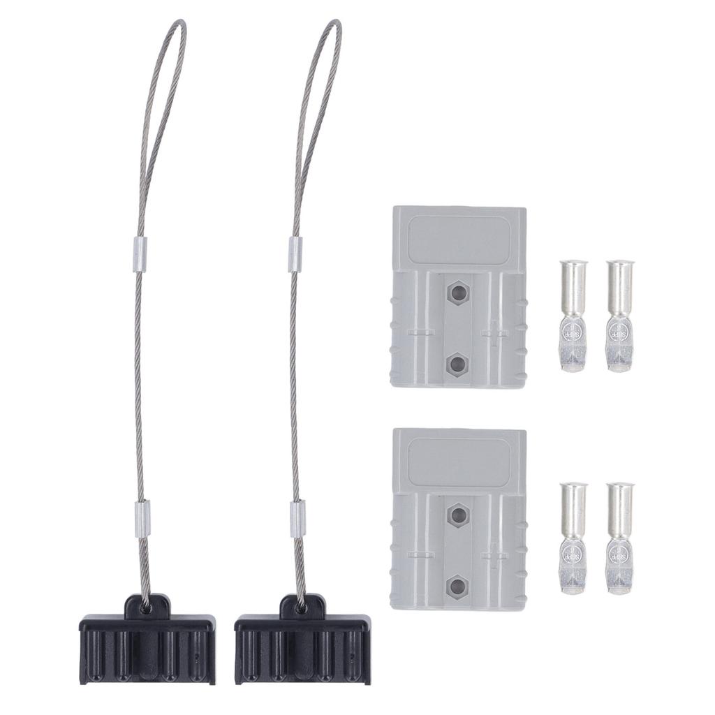 2 Set Battery Quick Connector 50A 600V Fireproof High Conductivity Battery Wire Harness Plug