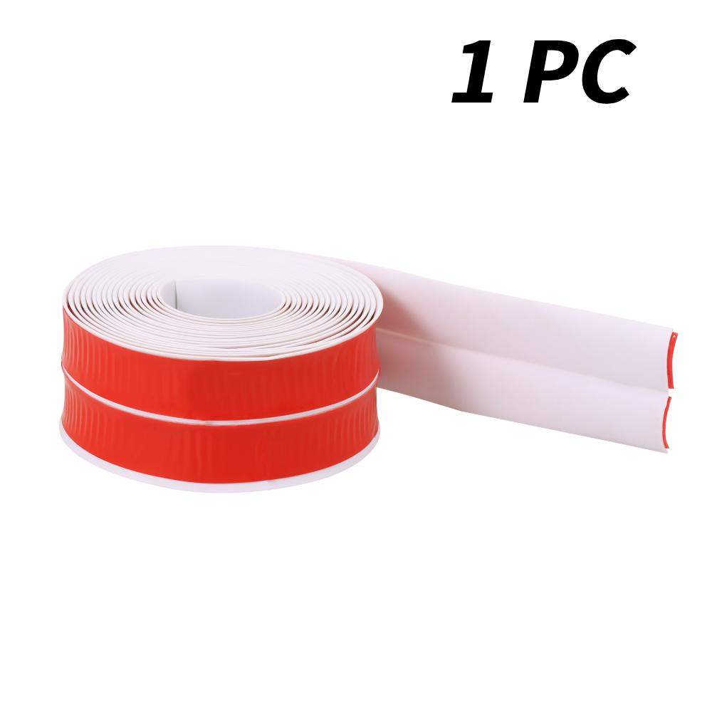 4 PCS Door Sealing Tape Self Adhesive PVC Wall Edge Trim Peel and Stick Corner Molding Door Seal Strip 5m X 60mm for Floor Home
