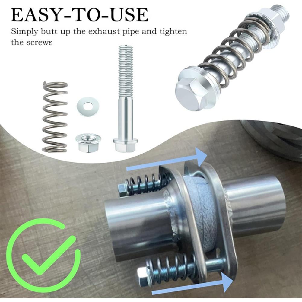 M10x1.5x75mm Exhaust Bolts And Nuts Kit Auto Parts Exhaust Bolt And Spring Kit Car Accessories