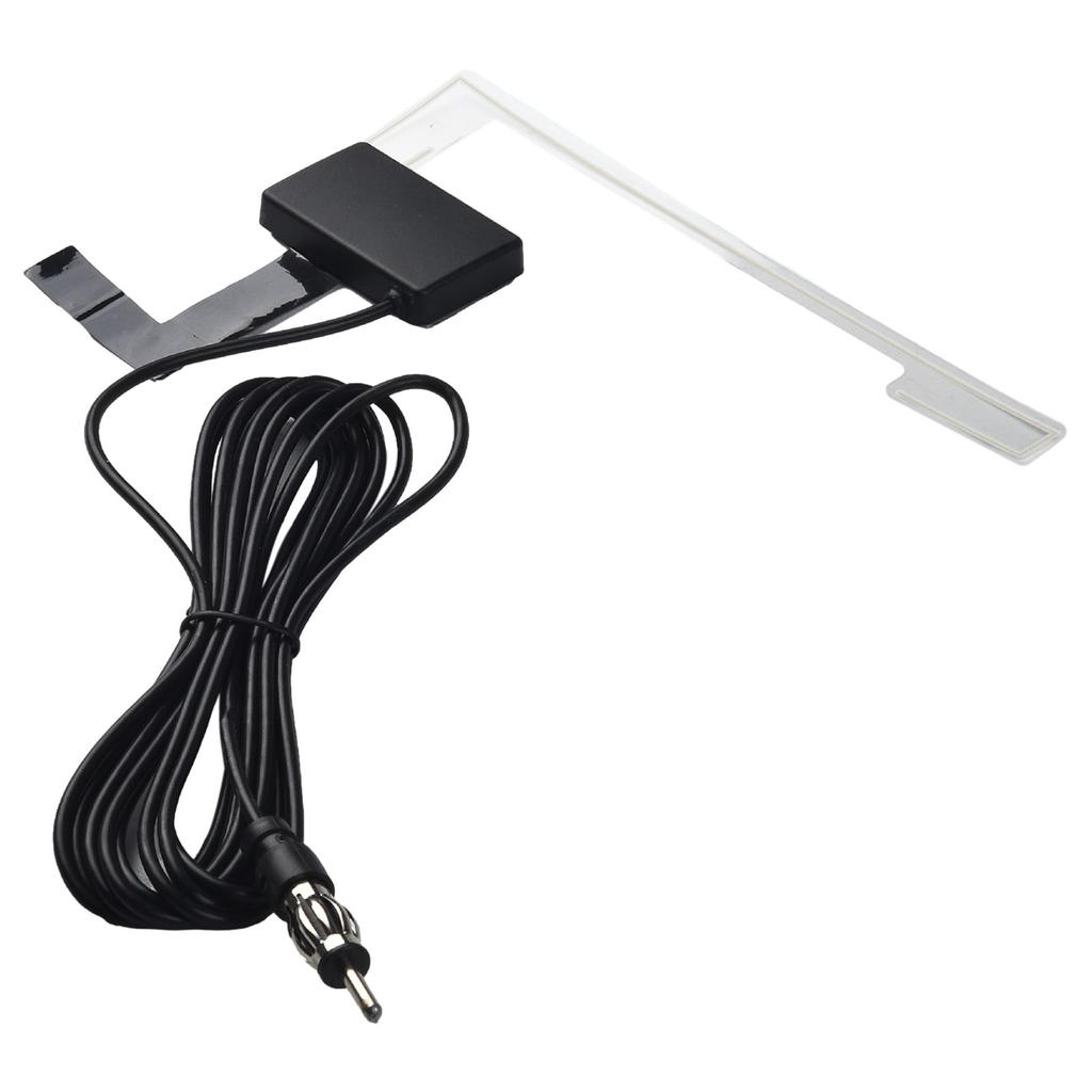 Car Universal DAB+FM Antenna Windshield Glass Mount Active Radio Adapter Antenna DAB Antenna Cable Exterior Parts