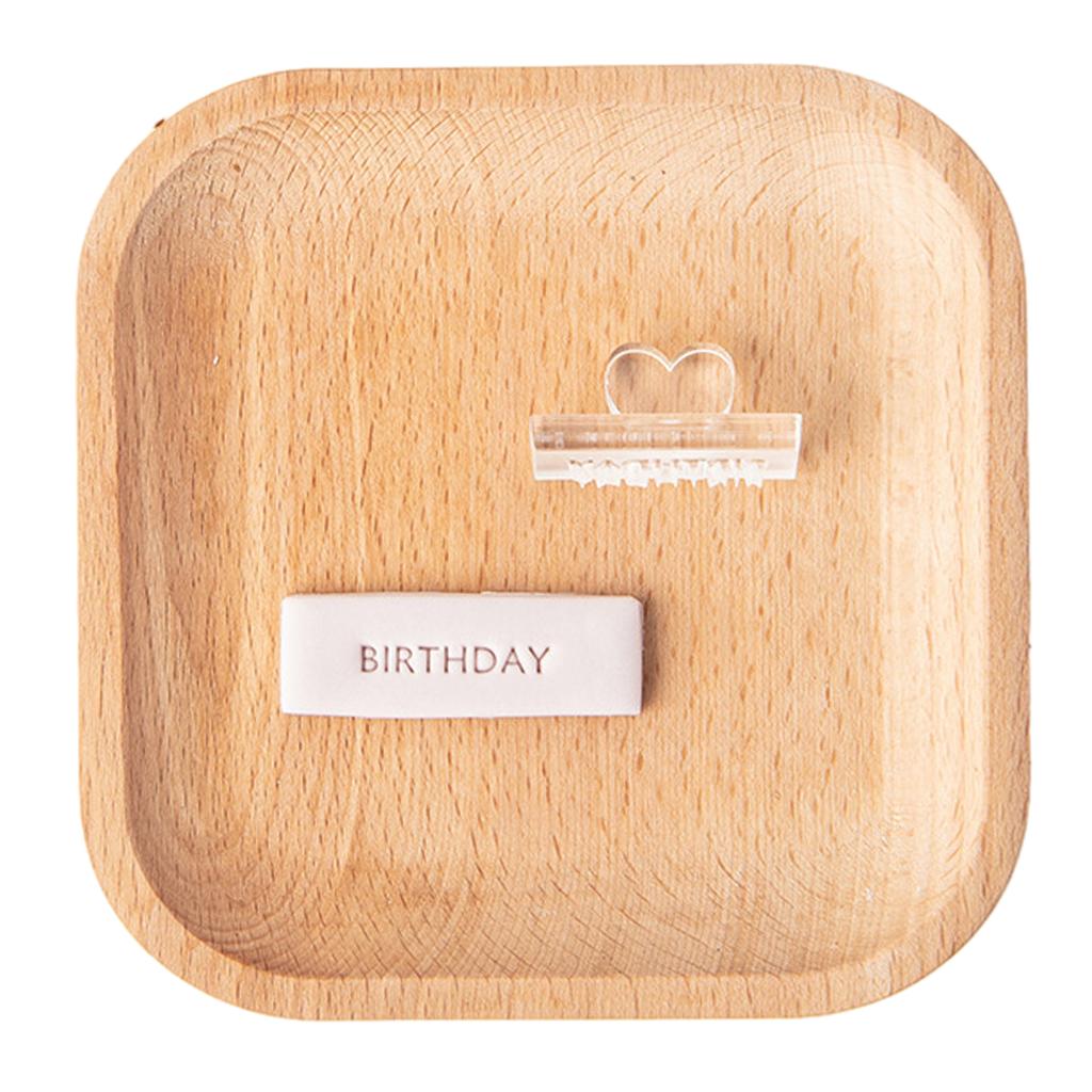 Cookie Cutters Cookie Embossing Mold Birthday Series Baking Tools Biscuit Mold Plastic Material for DIY Baking Cookie