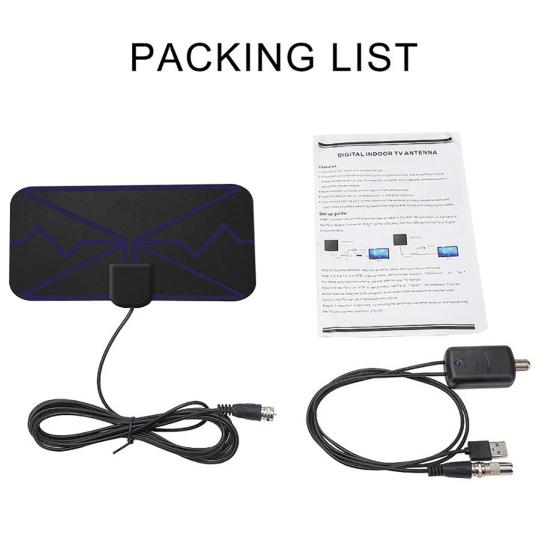 TV Antenna Delicate Image 360 Degree Signal-reception Plastic Useful 3600 Miles 4K DVB-T2 Indoor for Gaming Room