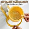 Kitchen hanging drain basket Detachable Food Waste Trap Basket Press To Clean Sink Strainer for Home Apartment Hotel Farmhouse