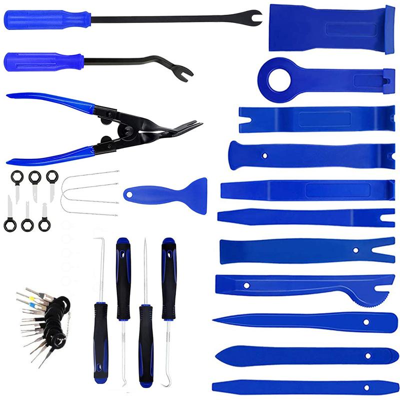 38 Pcs/Set Car Trim Removal Tools Clip Pliers Fastener Remover Stereo Removal Hand-held Disassembly Tools