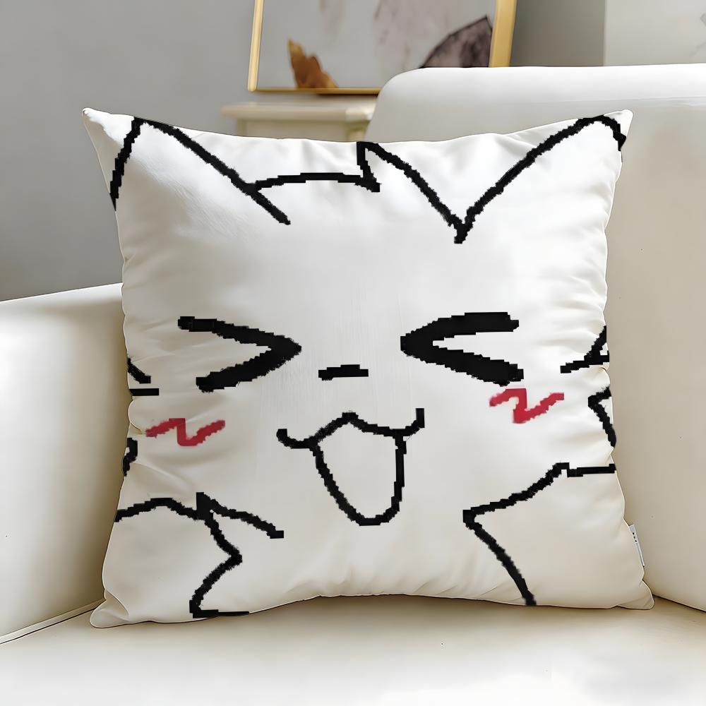 cartoon character Boykisser Silly Cushion Cover Soft & Easy-Wash Pillow Case – Versatile for Couch, Bed, Travel and Office