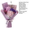 Mini Artificial Flower Bouquet Handcrafted Simulated Flower Decoration Romantic Valentine's Day Birthday Gift for Mother Wife Girlfriend