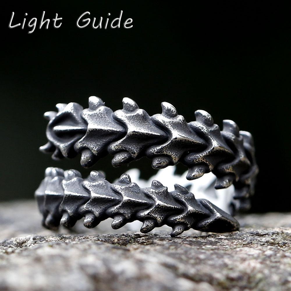 

NEW Men s 316L stainless steel rings Vintage Fashion Gothic Motorcycle Jewelry for teen gift 10