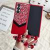 Wrist Strap Phone Case for Samsung Galaxy Z Fold 6 5 4 Fold6 Fold5 Fold4 Fold3 5G Plastic Hard Shell Protective Cover