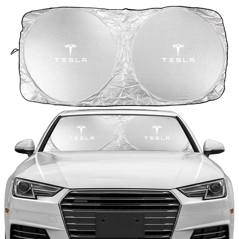 Pare-soleil de pare-brise de voiture Visière Bouclier de protection UV Pour Tesla Model 3 Y S X Cybertruck Juguete Roadster Coil Bonina