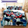 3pcs UFO Robo Grendizer2 pattern bedding set duvet cover set includes duvet cover &pillowcases, perfect all season bedroom decoration & gift