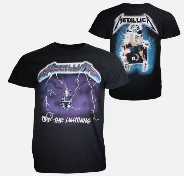 Metallica and justice for all t-shirt heavy metal t-shirt adult men's black new band singer t-shirt