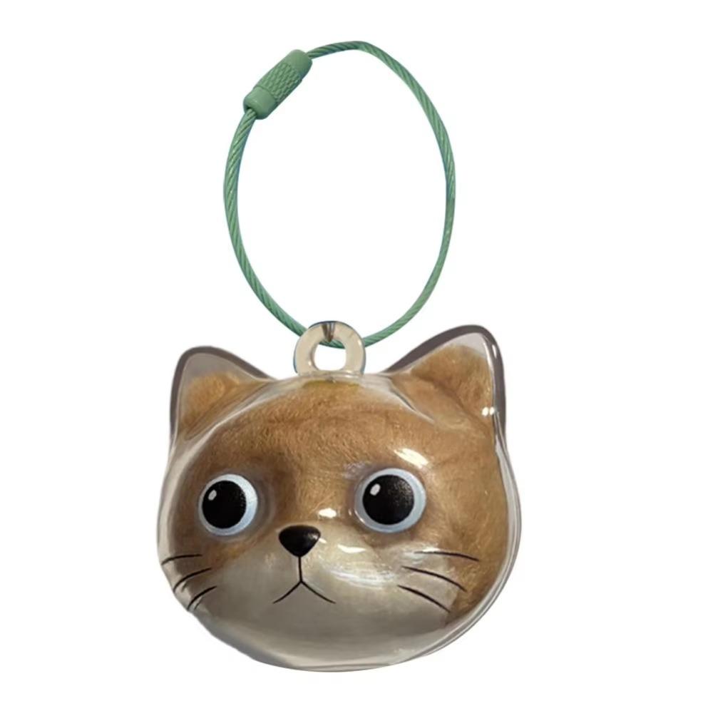 Transparent Cat Hair Storage Box Animal Shaped Dog Fur Storage Pendant  Backpack Charm