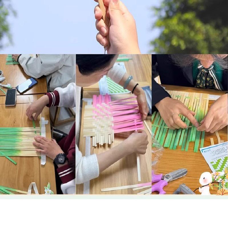 Bamboo DIY Round Fan Set: Cultural Heritage Craft Kit for Parent-Child Activities