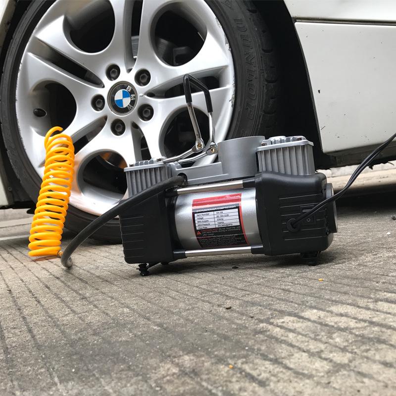 High-Power Portable 12V Car Air Pump with Fast Charging