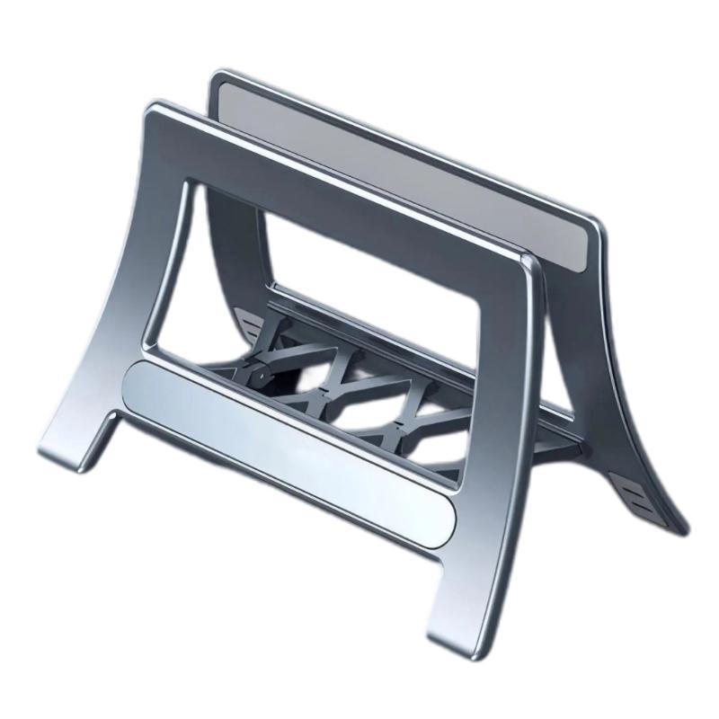 Universal Laptop Tablets Vertical Stand Holder With AntiSlip Silicone For Pad Desktop Organization And Better Cooling