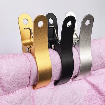 2Pcs Fixing Windproof Clothespins Heavy Duty Thicken Towel Clothes Pin Aluminum Alloy Multipurpose Drying Clothes Pegs