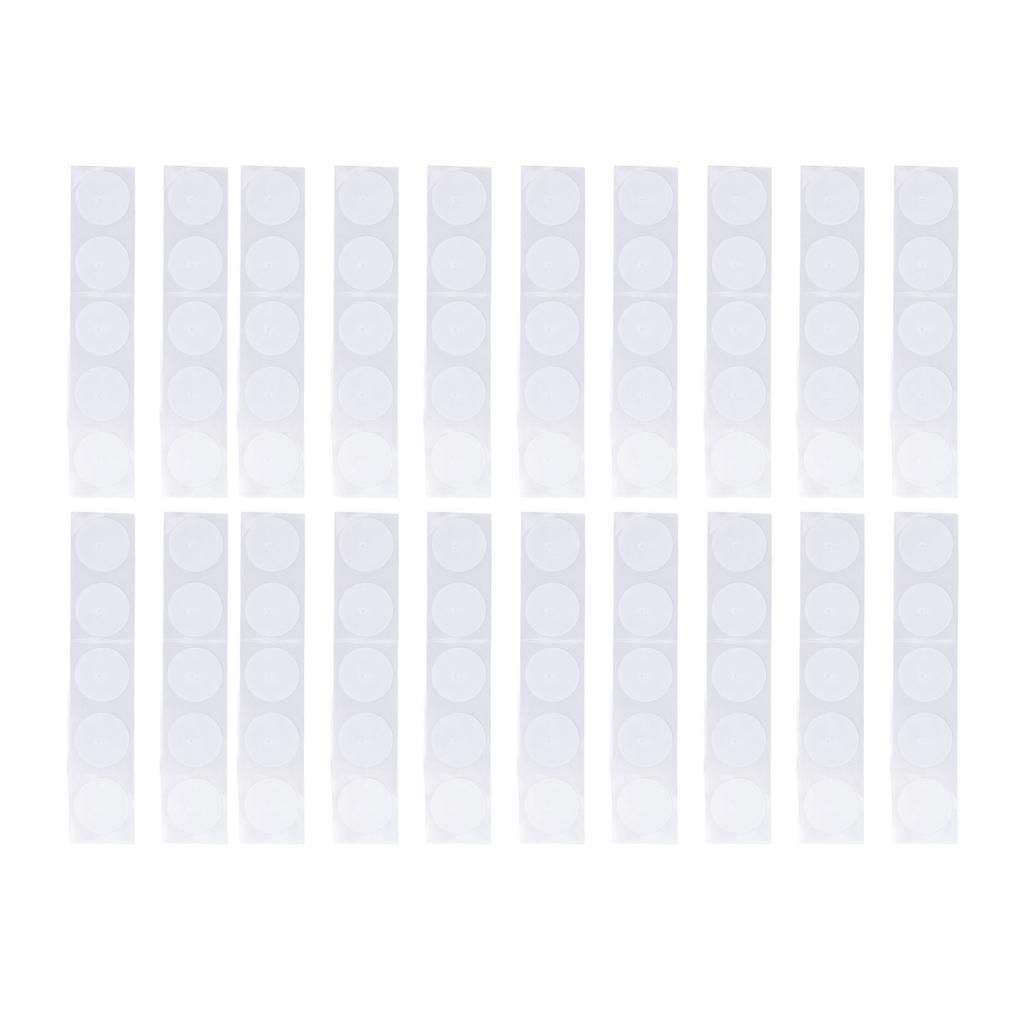 50Pcs 13.56MHz NFC RFID Sticker Tag 504 Byte Repeatable Written High Frequency IC UID Label 25mm 1in Diameter