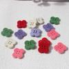 10 Stück Niedliche Mini Klee mit vier Blättern Beflockte Knöpfe Mädchen Kinder Pullover Strickjacke Socken DIY Kunstknöpfe Kleidung Nähzubehör