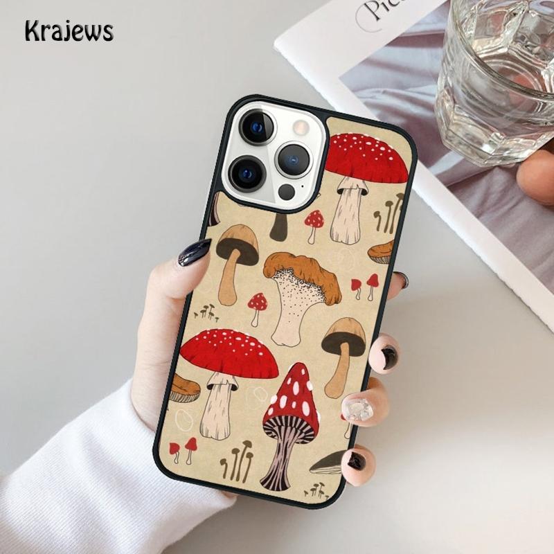 Hippie Mushroom Frog Shrooms Phone Case For iPhone 17 Air 16 15 14 Max Plus 11 12 13 Pro Max Phone Cover Coque
