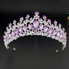New Alloy Color Bridal Crown Wedding Dress Crown Tiara Holiday Crystal Crown