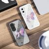 Flower Shaped Butterfly For Honor 200 90 8X 9X Pro Lite P50 P40 Nova 10 11i P60 Magic4 6 Mate 20 50 Tempered Glass Phone Case