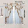 2pcs Luxe European Design Curtains – for Bedroom   Living Room   Office   Home & Caf Decor