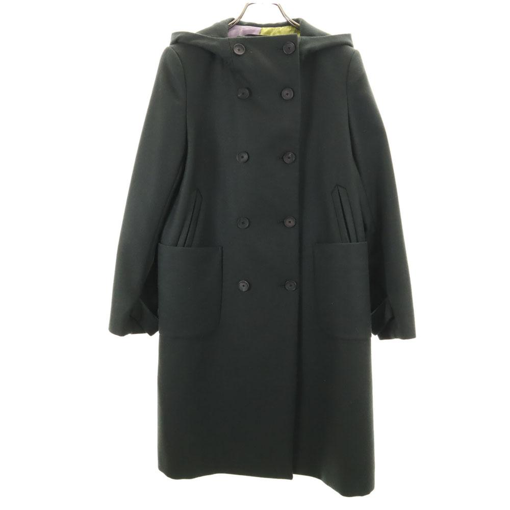 

PS Paul Smith Long sleeve Wool coat 38 Green system hood Women Used