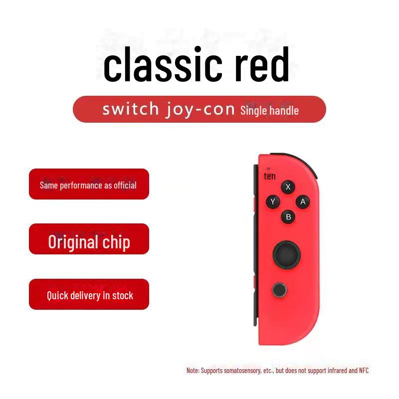 

Bluetooth-контролер JoyCon для Nintendo Switch з лівою/правою ручками, функцією дистанційного пробудження та ремінцем на руку single right red синій/червоний