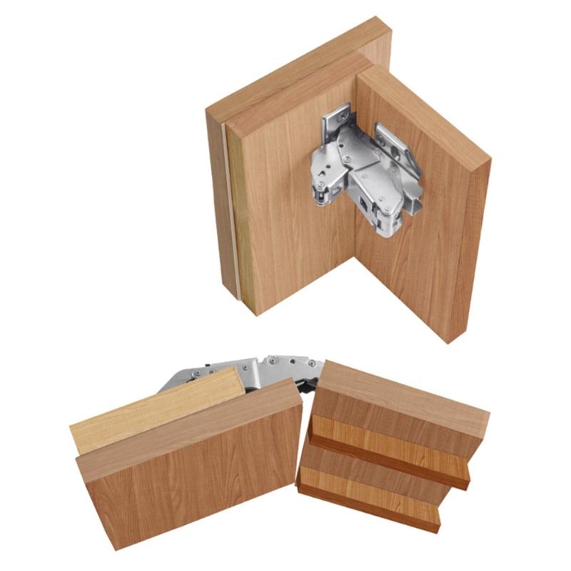 Verdeckte Küchenschranktürscharniere Soft-Close Möbelbeschläge Scharniere 125 Grad Dämpfungsscharniere Dämpfer Puffer