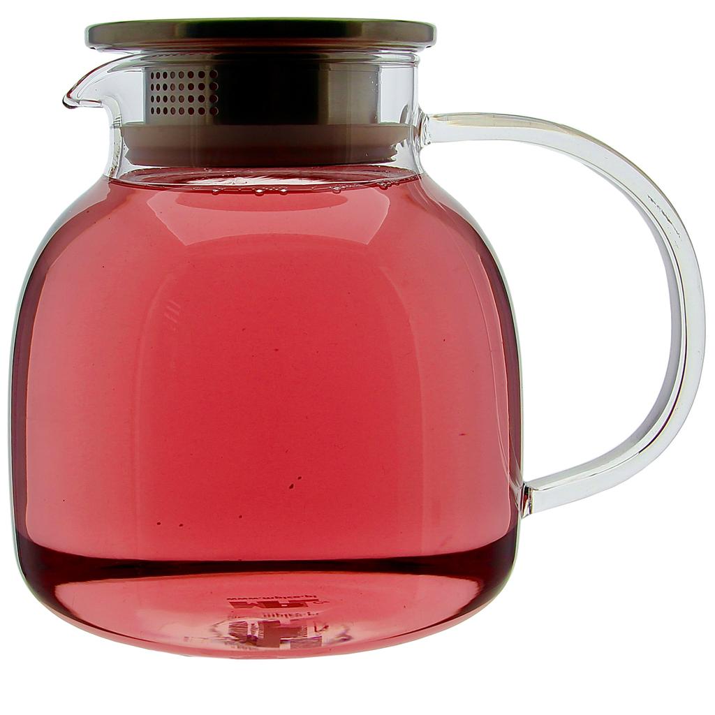 Glass Jug For Water, Juice, Tea, Coffee, Hot 1.2L