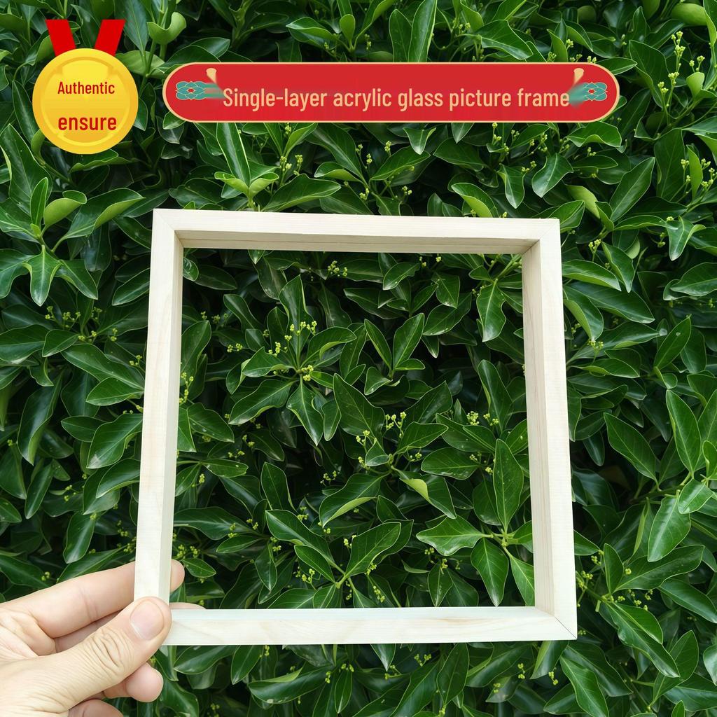 Handmade Solid Wood Clay Picture Frame for Creative Kindergarten DIY Projects