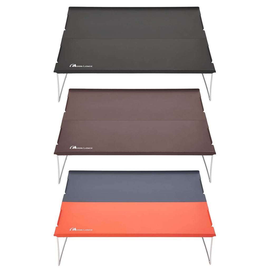MOON LENCE Folding Outdoor Camping Aluminum Low Perfect for Solo Includes Storage Bag Table, Alloy, Table, Camping, Compact, Ultra-Lightweight (465g),