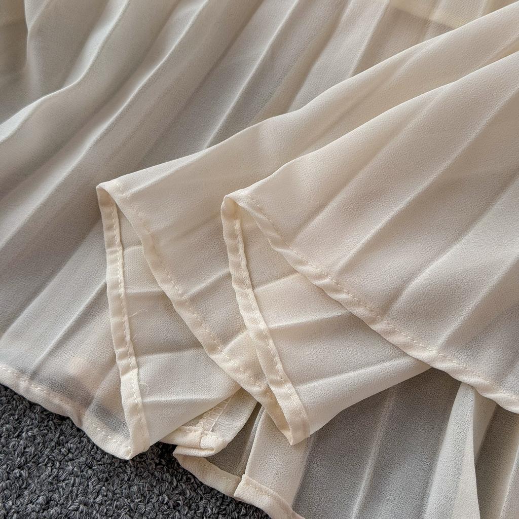 Summer Women Elegant Lace Chiffon Patchwork Party Dresses with Belt