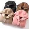 Children Lambswool Jacket Autumn Winter Fleece Warm Hooded Teens Children Fur Outerwear Daily Casual 4-18 Year Kids Tops Clothes