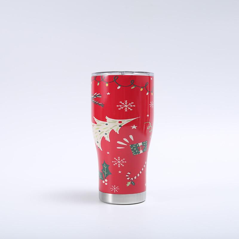 Santa Claus 3d Printing Large Capacity Insulated Cup Perfect For Travel And Gifts