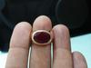 Natural Dark Red Ruby Sterling Silver Rose Gold Fill Ring Jewelry, Handmade Artisan Gift Ring