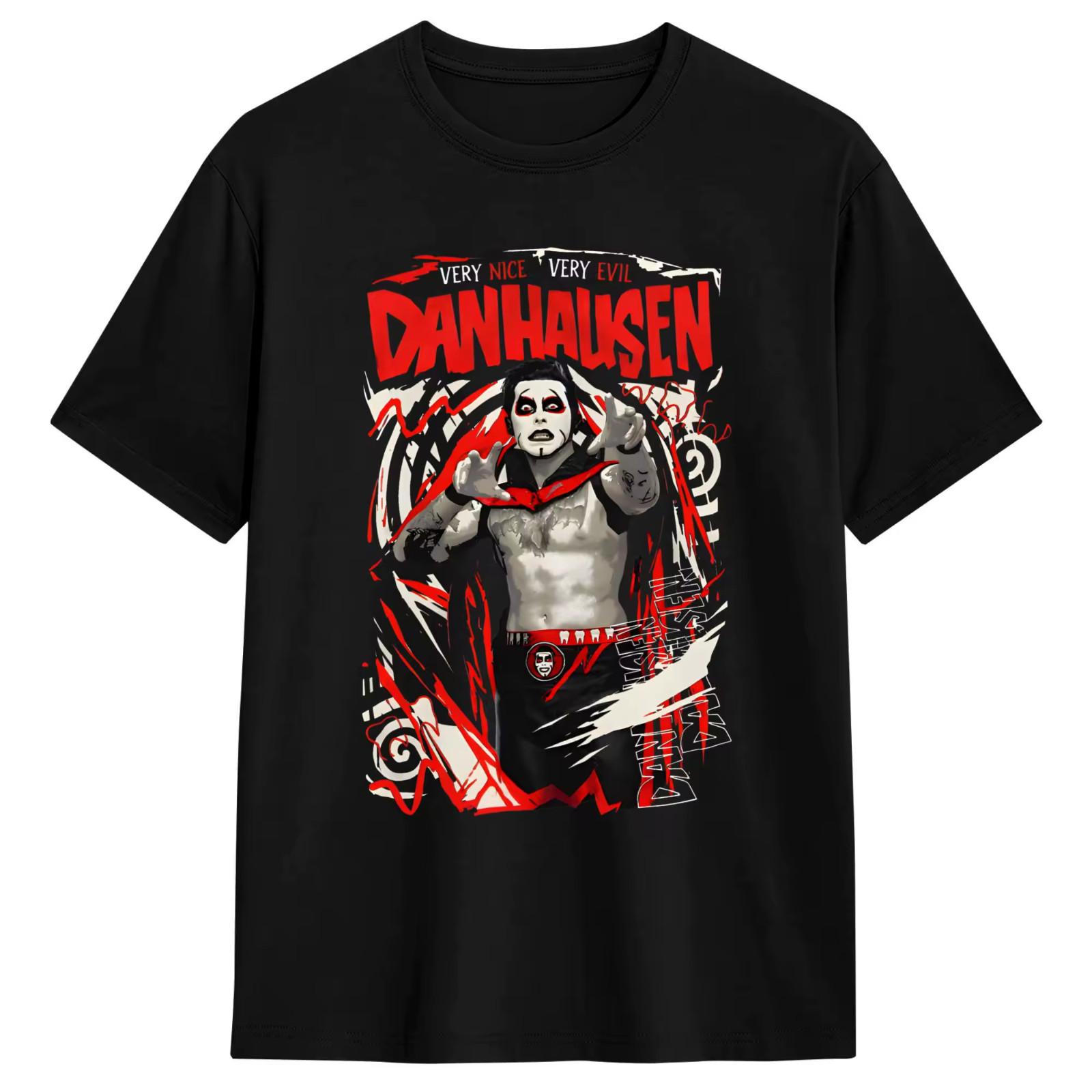 Danhausen Funny Wrestling Tee Very Nice Very Evil Graphic T-Shirt S-5XL XXXL