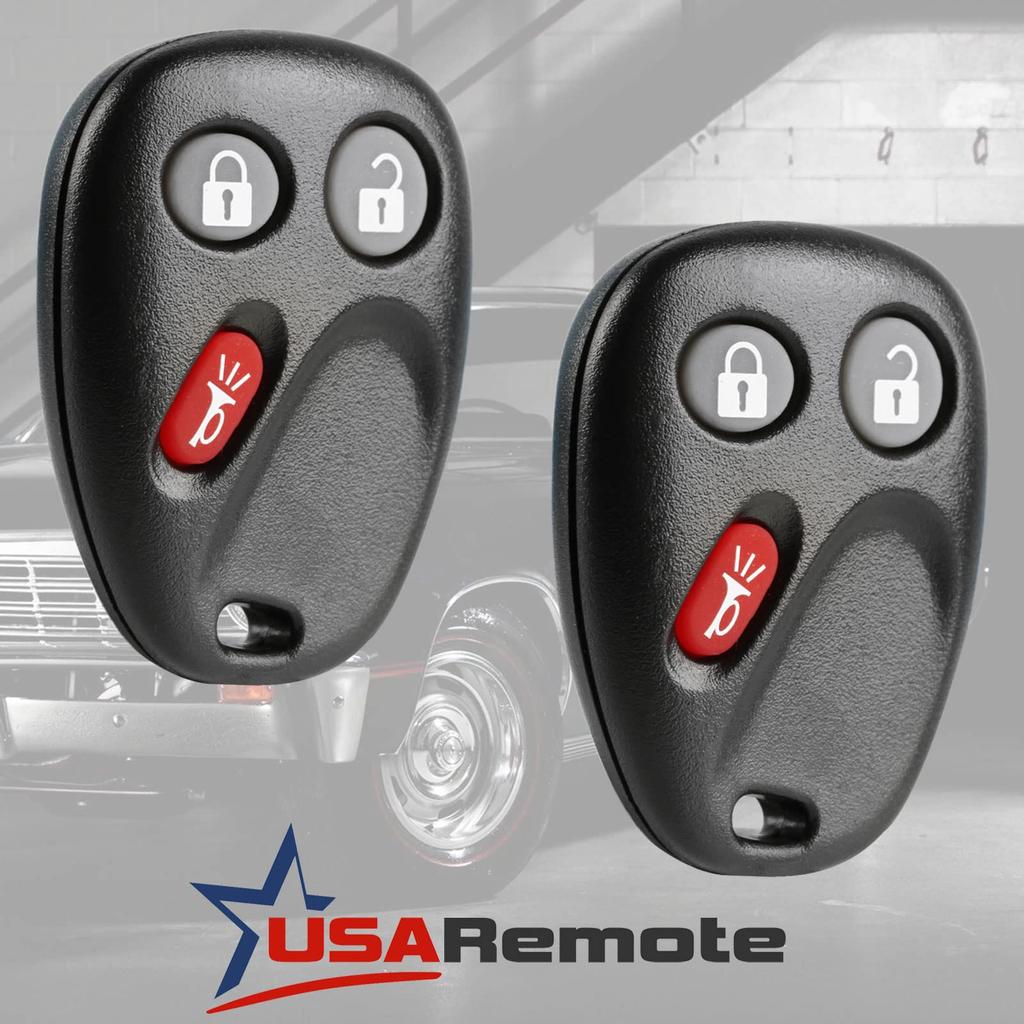 Key Fob Keyless Entry Remote with Ignition Key for 2003-2006 Chevrolet Avalanche Equinox Silverado