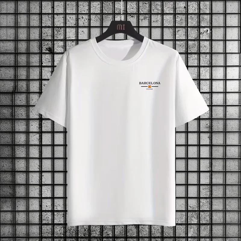 

2025 Mens Oversized TShirt Summer Loose Fit Crew Neck Tee Urban Streetwear Style Comfort Male Casual Fashion Cool Cotton Tops 4XL