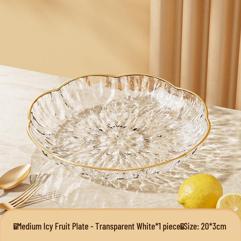Modern Luxury Fruit and Snack Display Plate for Living Room