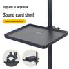 Multifunctional Music & Mobile Stand with Storage Tray and Sound Card Holder
