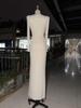 Elegant European & American One-Shoulder Twisted Evening Dress for Women